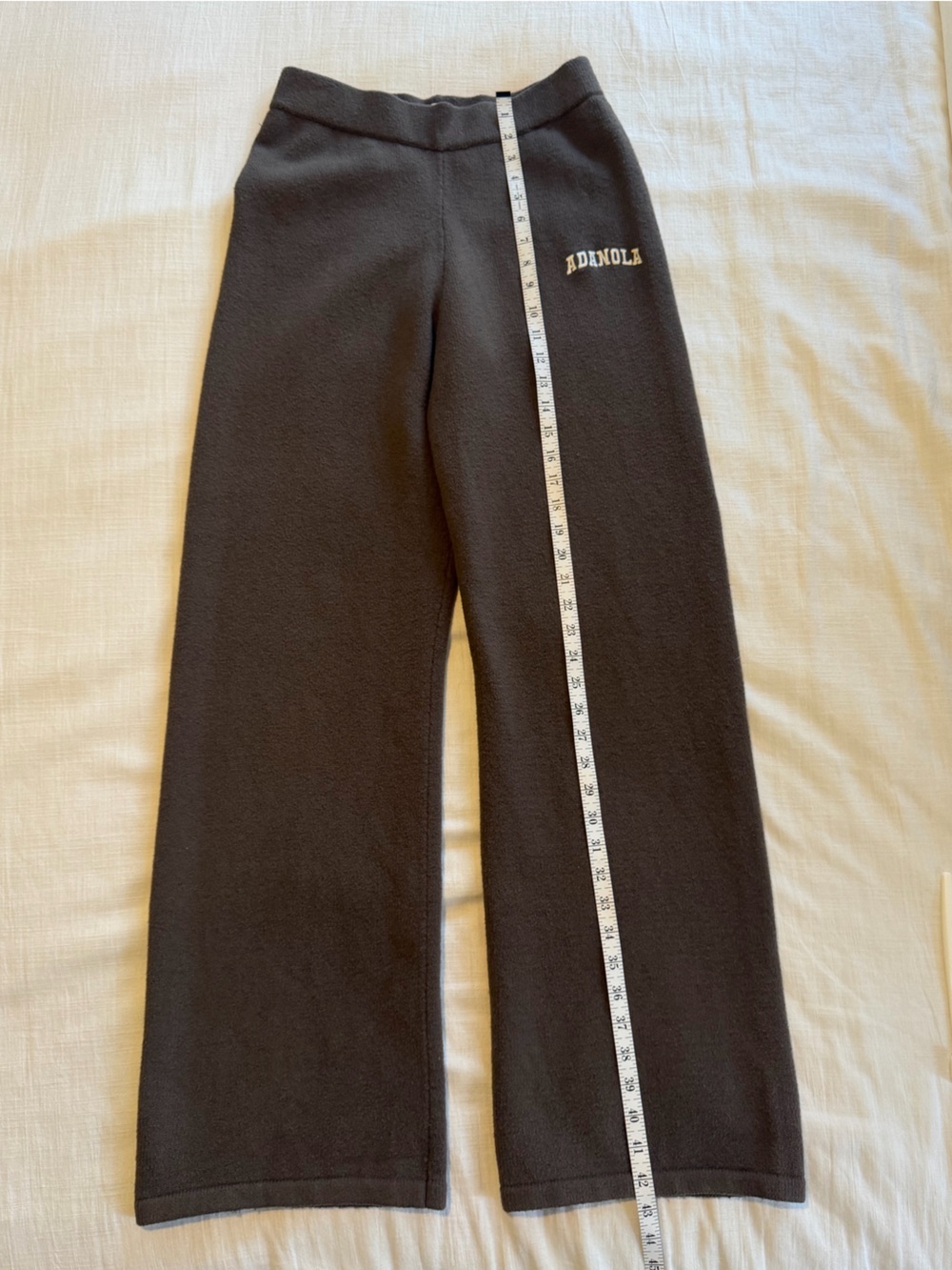 Adanola Varsity Knit Straight Leg Sweatpants Dark Cocoa Brown Size Small (tall) - Picture 10 of 13